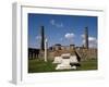Italy, Pompeii, Temple of Apollo, Marble's Altar, Ionic Column and Two Fluted Corinthian Columns-null-Framed Giclee Print