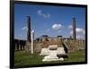 Italy, Pompeii, Temple of Apollo, Marble's Altar, Ionic Column and Two Fluted Corinthian Columns-null-Framed Giclee Print