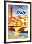 Italy: Ponte Vecchio, Florence, c.1950-Lacano-Framed Giclee Print