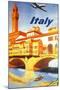 Italy: Ponte Vecchio, Florence, c.1950-Lacano-Mounted Giclee Print