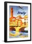 Italy: Ponte Vecchio, Florence, c.1950-Lacano-Framed Giclee Print