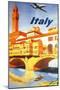 Italy: Ponte Vecchio, Florence, c.1950-Lacano-Mounted Giclee Print