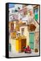 Italy, Procida island - Houses at Village Corricella.-Frank Chmura-Framed Stretched Canvas