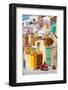 Italy, Procida island - Houses at Village Corricella.-Frank Chmura-Framed Photographic Print