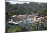 Italy, Province of Genoa, Portofino. Fishing village on the Ligurian Sea, overlooking harbor-Alan Klehr-Mounted Photographic Print