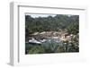 Italy, Province of Genoa, Portofino. Fishing village on the Ligurian Sea, overlooking harbor-Alan Klehr-Framed Photographic Print