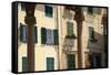 Italy, Province of Genoa, Rapallo. Colorful buildings in resort setting-Alan Klehr-Framed Stretched Canvas