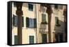 Italy, Province of Genoa, Rapallo. Colorful buildings in resort setting-Alan Klehr-Framed Stretched Canvas