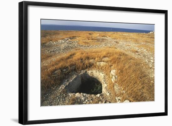 Italy, Province of Siracusa, Thapsos Archaeological Site, Mycenaean Tombs at Necropolis-null-Framed Giclee Print