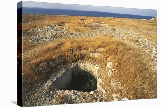 Italy, Province of Siracusa, Thapsos Archaeological Site, Mycenaean Tombs at Necropolis-null-Stretched Canvas