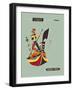 Italy - Qantas and BOAC Airlines - Venice, Gondola - Vintage Airline Travel Poster, 1950s-Harry Rogers-Framed Art Print