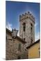 Italy, Radda in Chianti. Bell tower of Saint Niccolo church in Radda in Chianti.-Julie Eggers-Mounted Photographic Print