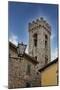 Italy, Radda in Chianti. Bell tower of Saint Niccolo church in Radda in Chianti.-Julie Eggers-Mounted Photographic Print