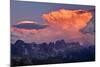 Italy, Region Trentino South Tirol, the Dolomites, Storm Cloud About the Rose Garden Massif, Rose G-Bernd Rommelt-Mounted Photographic Print