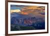 Italy, Region Trentino South Tirol, the Dolomites, Storm Cloud About the Rose Garden Massif, Rose G-Bernd Rommelt-Framed Photographic Print