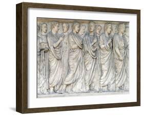 Italy, Rome, Augustae Ara Pacis, Built Between 13 B.C. and 9 B.C. to Celebrate Peace of Augustus-null-Framed Giclee Print