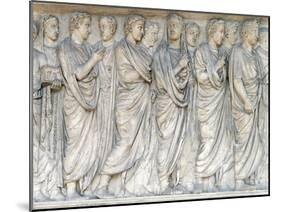 Italy, Rome, Augustae Ara Pacis, Built Between 13 B.C. and 9 B.C. to Celebrate Peace of Augustus-null-Mounted Giclee Print