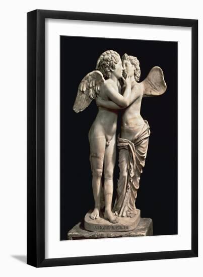 Italy, Rome, Caelian Hill, House of the Valeri, Statuary Group Representing Cupid and Psyche-null-Framed Giclee Print