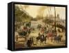 Italy, Rome, Carriage Rides in Pincio Gardens, Unknown Artist, Painting-null-Framed Stretched Canvas
