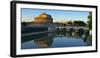 Italy, Rome, Castel Sant'Angelo Reflecting in the Tiber River-Michele Molinari-Framed Photographic Print