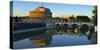 Italy, Rome, Castel Sant'Angelo Reflecting in the Tiber River-Michele Molinari-Stretched Canvas