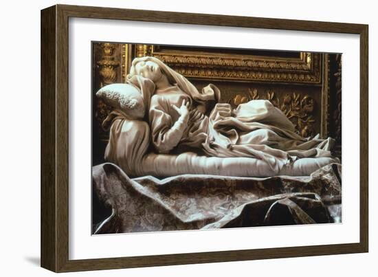 Italy, Rome, Church of San Francesco a Ripa, Blessed Ludovica Albertoni-Gian Lorenzo Bernini-Framed Giclee Print