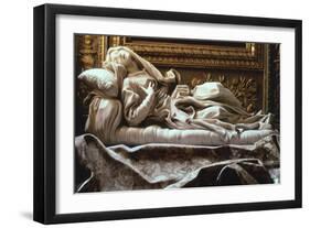 Italy, Rome, Church of San Francesco a Ripa, Blessed Ludovica Albertoni-Gian Lorenzo Bernini-Framed Giclee Print