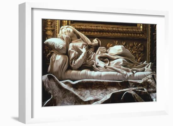 Italy, Rome, Church of San Francesco a Ripa, Blessed Ludovica Albertoni-Gian Lorenzo Bernini-Framed Giclee Print