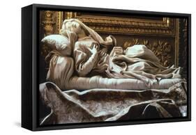 Italy, Rome, Church of San Francesco a Ripa, Blessed Ludovica Albertoni-Gian Lorenzo Bernini-Framed Stretched Canvas