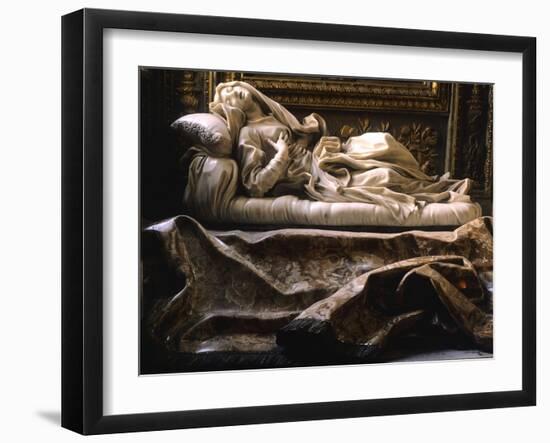 Italy, Rome, Church of San Francesco Ripa, Blessed Ludovica Albertoni, 1671-1674-Gian Lorenzo Bernini-Framed Giclee Print