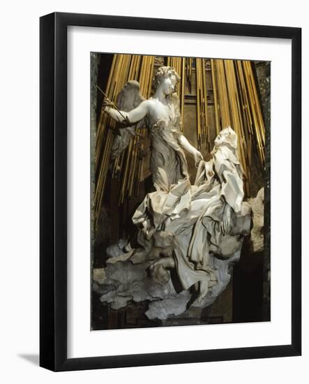 Italy, Rome, Church of Santa Maria Della Vittoria, Ecstasy of St Teresa of Avila, 1647-1652-Gian Lorenzo Bernini-Framed Giclee Print