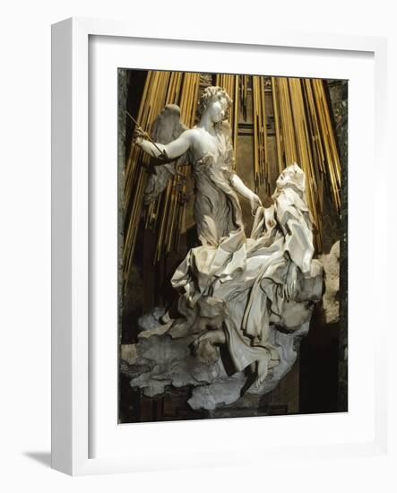 Italy, Rome, Church of Santa Maria Della Vittoria, Ecstasy of St Teresa of Avila, 1647-1652-Gian Lorenzo Bernini-Framed Giclee Print