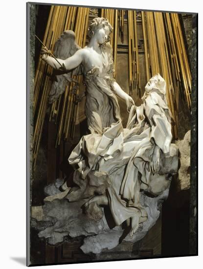 Italy, Rome, Church of Santa Maria Della Vittoria, Ecstasy of St Teresa of Avila, 1647-1652-Gian Lorenzo Bernini-Mounted Giclee Print