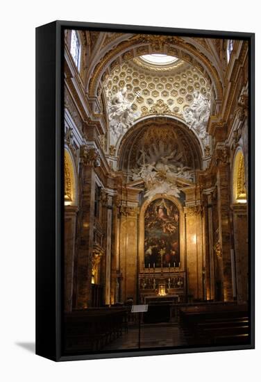 Italy, Rome, Church of St Louis of the French, Interior-null-Framed Stretched Canvas