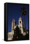 Italy. Rome. Church of the Trinita Dei Monti and the Sallust Obelisk-null-Framed Stretched Canvas