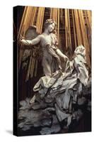 Italy, Rome, Cornaro Chapel of Church of Santa Maria Della Vittoria, Ecstasy of St Teresa of Avila-Gian Lorenzo Bernini-Stretched Canvas