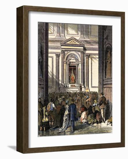 Italy, Rome, Ecumenical Council, the Chair of St. Peter-null-Framed Giclee Print