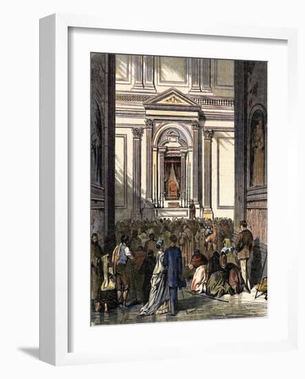 Italy, Rome, Ecumenical Council, the Chair of St. Peter-null-Framed Giclee Print