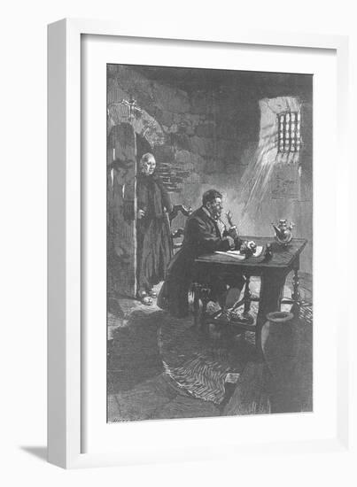 Italy, Rome of Alessandro Cagliostro in Prison, Condemned by Court of the Inquisition-null-Framed Giclee Print