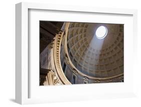 Italy, Rome, Pantheon interior with shaft of light.-Merrill Images-Framed Photographic Print