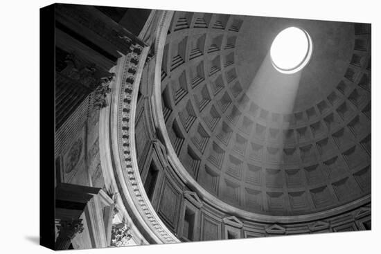 Italy, Rome, Pantheon interior with shaft of light.-Merrill Images-Stretched Canvas