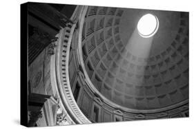 Italy, Rome, Pantheon interior with shaft of light.-Merrill Images-Stretched Canvas