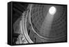 Italy, Rome, Pantheon interior with shaft of light.-Merrill Images-Framed Stretched Canvas