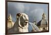 Italy, Rome. Piazza del Popolo, Fontana dei Leoni (Fountain of Lions), by Giuseppe Valadier (1828).-Alison Jones-Framed Photographic Print