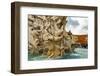 Italy, Rome. Piazza Navona, Fountain of the Four Rivers-Alison Jones-Framed Photographic Print