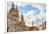 Italy, Rome. Piazza Navona, looking north.-Alison Jones-Framed Photographic Print