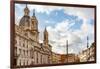 Italy, Rome. Piazza Navona, looking north.-Alison Jones-Framed Photographic Print