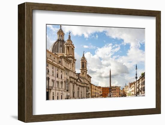 Italy, Rome. Piazza Navona, looking north.-Alison Jones-Framed Photographic Print