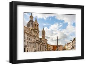 Italy, Rome. Piazza Navona, looking north.-Alison Jones-Framed Photographic Print