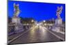 Italy, Rome, Ponte Sant'Angelo at Dawn-Rob Tilley-Mounted Photographic Print